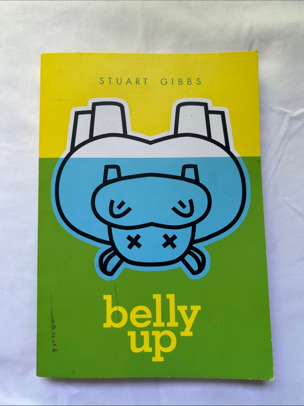 Scholastic Yellow Green Blue 'belly up' Kids Book Cover